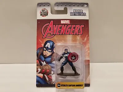 Jada Nano Metalfigs Marvel Stealth Captain America Diecast Metal Action Figure • £9.99