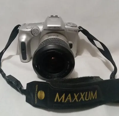 Minolta Maxxum 50 Film Camera  Chrome 35 Mm A.F • $40