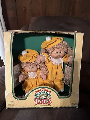 Vintage Cabbage Patch Kids Twins 1985-never Removed From Box • $120