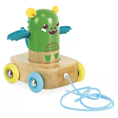 Wooden Dragon Pull Toy Maracas By Vilac • $45