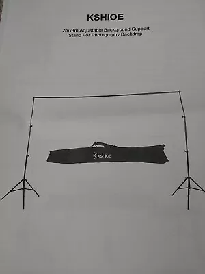 Kshioe Backdrop Stand Video Photography Background Support System Kit With Bag • $20