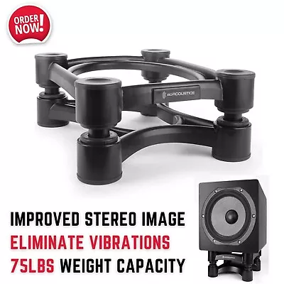 Subwoofer Isolation Floor Stand Speaker Bass Sound Improve Eliminate Vibration • $123.51