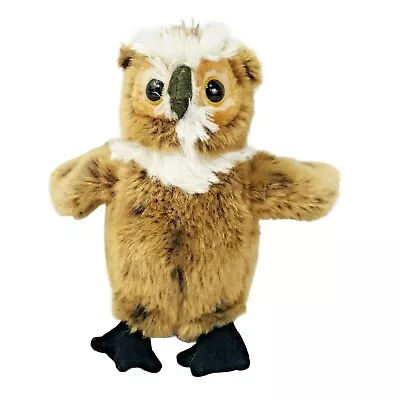 Wildlife Artists Brown White Great Horned Owl Plush Stuffed Animal 7  Spotted • $7.95