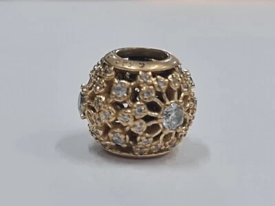 $349 • Buy Genuine Pandora 14ct Gold Charm !
