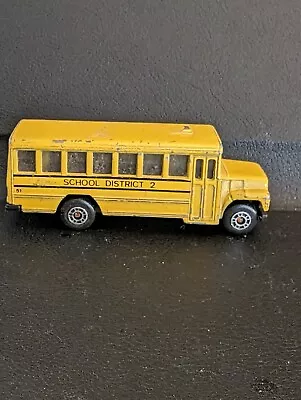 Vtg. 1985 Matchbox School Bus Elementary School 1:95 Diecast Toy  • $1