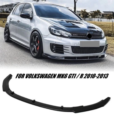 $67.59 • Buy Front Lip Splitter Under Bumper Diffuser For Volkswagen Vw Golf Gti Gtd Mk6