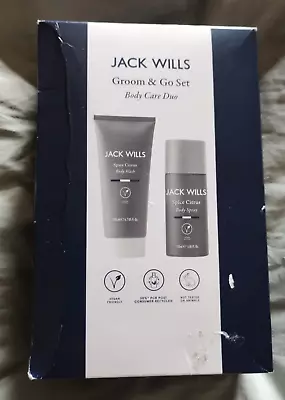 Jack Wills ‎Citrus Spice Body Care Duo Gift Set. Unused In Damaged Box. • £15