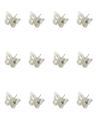 Clear Butterfly Mini Hair Claw Clips Small Plastic Womens Girls Hair Clips Grips • £3.19