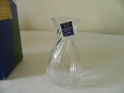 £11.99 • Buy Boxed Vintage Dartington Crystal Roman Vase With Mini Ripple Pattern