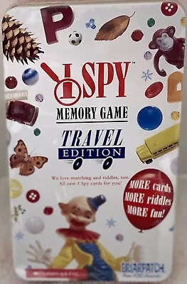 I SPY MEMORY GAME: Travel Edition In Tin; Scholastic Briarpatch BN Sealed Fr Sh • $12.90