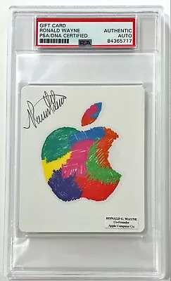 $172.23 • Buy Ronald G Wayne Apple Co Founder Signed Apple ITunes Gift Card PSA/DNA #6