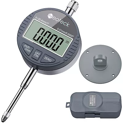 £20.95 • Buy Neoteck DTI Digital Dial Indicator Gauge 0.01mm/0.0005'' Test Probe Rear Cover