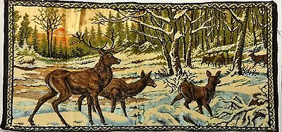 Stag/Deer/Elk Wall Hanging Or Table Runner Made In Italy 19  X 40  • $20.79