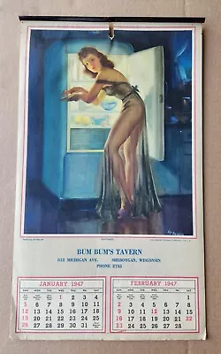 1947 Sarnoff Frahm Lawrence And Buell 12 Month Calendar The Kemper-Thomas Co • $10.50