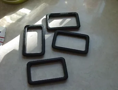 Volvo 240 BLACK Interior Door Handle Latch Bezels. For (4) Doors. • $24.26