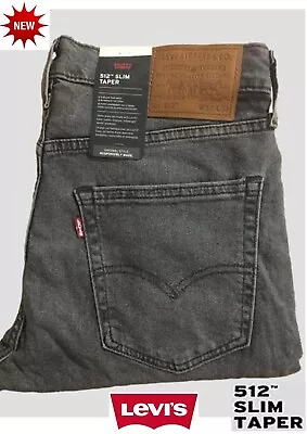 Levi's 512™ PREMIUM SLIM TAPER FIT FLEX JEANS Grey - (28833-1262) - NEW!! • £41.99