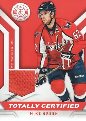 2013-14 Totally Certified Jerseys Red #TCGRN Mike Green Jersey • $6