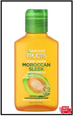 Garnier Fructis Sleek & Shine Moroccan Sleek Oil For Frizzy Dry Hair 3.75 Oz • $10.55