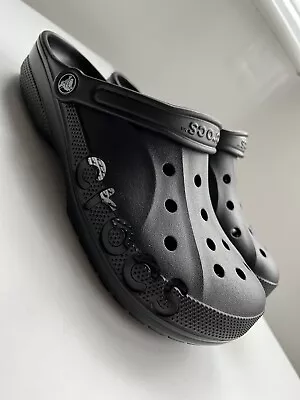 £24.95 • Buy ✅ New Mens Crocs Baya Clogs UK Size 10 - Black Sandal Slippers ✅