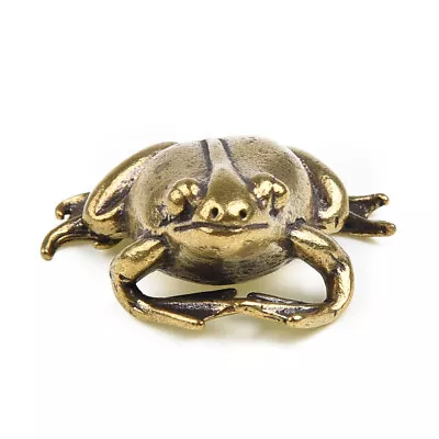 Vintage Frog Ornament Brass Tabletop Decoration Display Indoor Hand-painted Line • $13.26