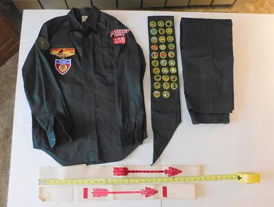 VINTAGE BOY SCOUT BSA Explorers SHIRT Badges Sash Quapaw Lodge 160 Flap Patch • $95.25