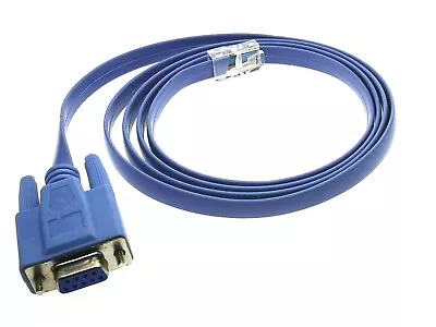 1x DB 9Pin RS232 Serial To RJ45 CAT5 Ethernet Adapter LAN Console Cable • $9.59