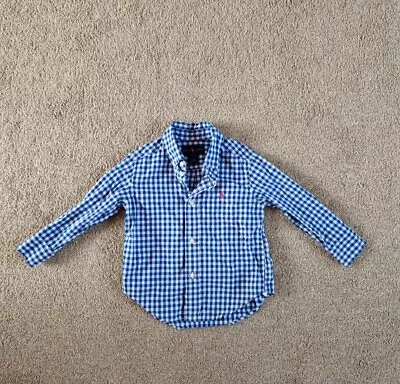 Kids Blue And White Ralph Lauren Shirt • £5