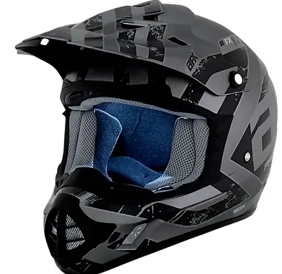 Afx Fx-17 Attack Mx Helmet - Frost Gray/matte Black - Motocross/offroad • $109.95