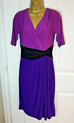 Qvc Ronni Nicole Size 10  Fantastic  O So Slim  Range Purple  Dress Bnwt • £16.99