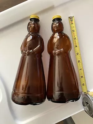 Two Vintage Mrs. Butterworth' Amber Syrups BottlesVintage Butterworth's Bottles • $13.95