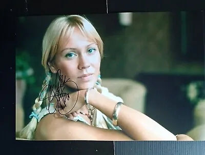 Abba Agnetha Faltskog Authentic Hand Signed Photo Autograph Fantastic Condition • £299.99