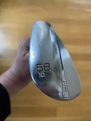 Titleist Vokey SM8 Tour Chrome Wedge 58 Degrees 58.10 S-Grind Steel RH Used • $50