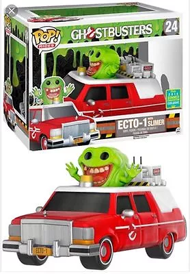 Sce Exclusive Red Ecto-1 With Slimer Pop Vinyl Figure Pop Rides 24 Brand New • £59.99