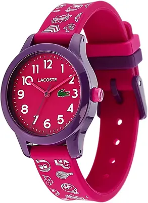 Lacoste 2030013 12.12 KIDS Unisex Purple Silicone Strap Analogue Quartz Watch • £21.99