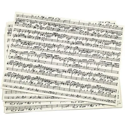 £4.35 • Buy Kraft Paper 10 A4 21 X 30cm Sheets Acid Free Music Sheet Musical Notes Aged 100g