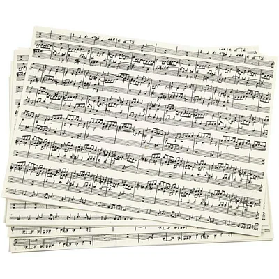 £4.35 • Buy Kraft Paper 10 A4 21 X 30cm Sheets Acid Free Music Sheet Musical Notes Aged 100g