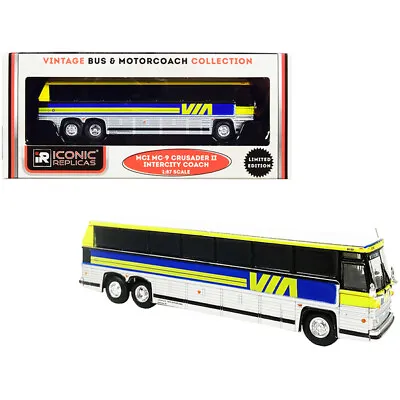 1980 MCI MC-9 Crusader II Intercity Coach Bus  Via Rail  (Canada) Yellow And ... • $51.62