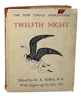 Shakespeare TWELFTH NIGHT - Eric Gill Designs 1942 New Temple Shakespeare In Dj • $9.95