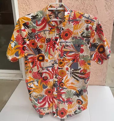 Mens Volcom Wild Tropical Print Short Sleeve Shirt XXL • $18.99