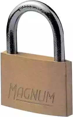 Pack Of Master Lock Magnum Small Padlock With Brass Steel Body And Secure Keys • £9.27