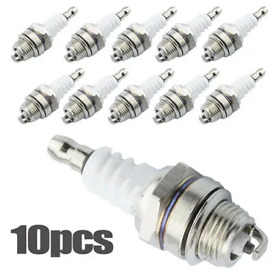 10PCS L7T Spark Plug For Small Engines Lawn Mover Trimmer Chainsaw Strimmer • £13.99