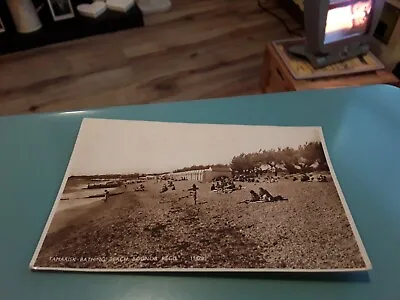 POSTCARD TAMARISK BATHING BEACH BOGNOR REGIS SUSSEX To 88 LOWER ROAD  KENLEY  • £11