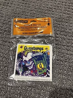 Brand New Package Of Vintage Hallmark Goosebumps Stick R Treats Stickers • $5
