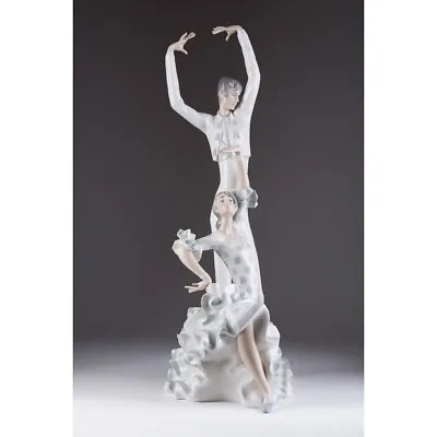 Flamenco Dancers Large Sculpture Figurine Porcelain Lladro Spain Height 48.5 Cm • $2570