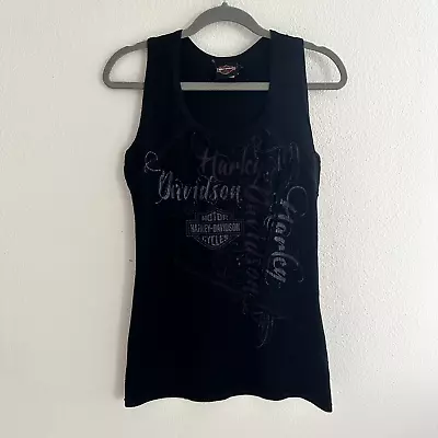 Harley Davidson Black Sleeveless Tank Top Shirt - Women's Size M • $20