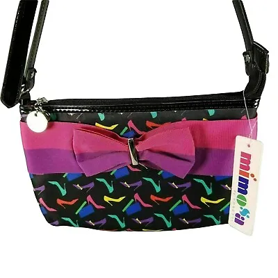 Mimosa By Rosetti Crossbody Pump It Up Shoes Handbag Purse Black Colorful NWT • $38.76