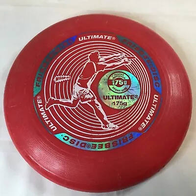 £8.04 • Buy Used WHAM-O Ultimate Frisbee Disc 175g  Red White Vintage Style Flying Disc
