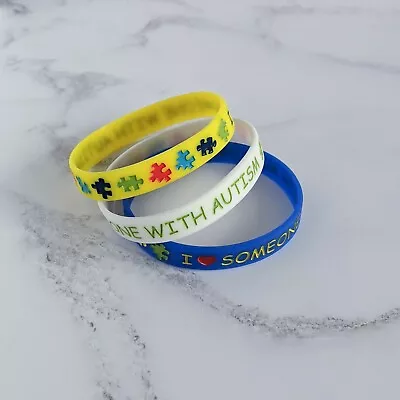 £2.99 • Buy (X1) I Love Someone With Autism Wristbands Bracelet Autism Support UK Seller 