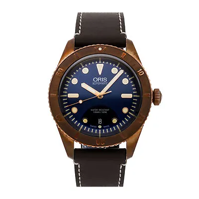 Oris Diver Carl Brashear LE Auto Bronze Mens Strap Watch 01 733 7720 3185-Set LS • $3676.25