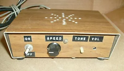 Home Grown  Morse Code Practice Oscillator Box W/ Speed Tone Speaker  • $67.50